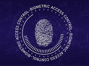 fingerprint and biometric access control icon